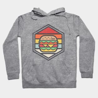 Retro Badge Burger Light Hoodie